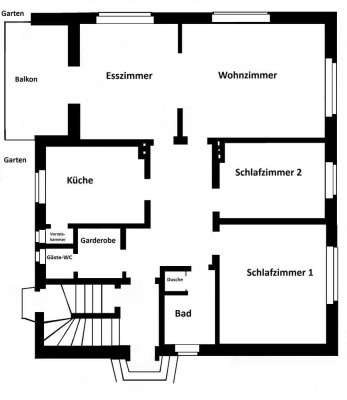 Gepflegte 3,5-Zimmer-Wohnung mit Balkon in 33790 Halle, Krankenhaus