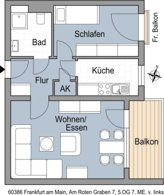 1,5 Zimmerwohnung in Fechenheim