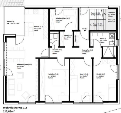 Schöne 5,5 Zimmer-Wohnung - Neubau