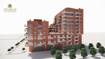 Wohnung in der Innenstadt mit Wasserbezug  2-Zimmer-Neubauwohung mit West-Balkon KfW 40 Baufeld XV