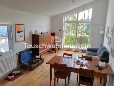 Tauschwohnung: Sanierte Altbauwohnung im Loftstil mit Balkon