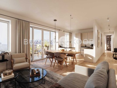 3-Zimmer Neubau Penthouse in beliebter Lage von HH-Winterhude