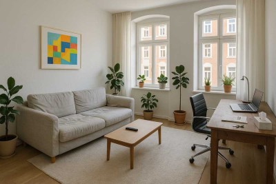 Moderne 2-Zimmer-Wohnung mit Balkon in der Andreasvorstadt