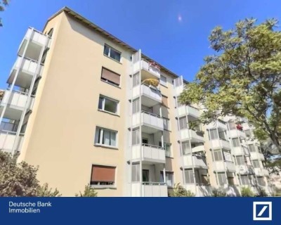 Helle 3 Zimmer-Wohnung mit Balkon und Tageslichtbad in Niederrad nähe S-Bahn