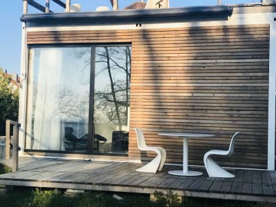 Designer Loft mit Terrasse und Garten, freistehend Weingarten /Karlsruhe
