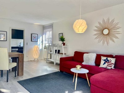 Fully Furnished: Große 2 Zi-Whg, hell und ruhig, nähe Hbf, Tiefgaragenstelplatz, WLAN