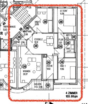Gut geschnittene 5-Zi.-Wohnung mit Einbauküche in München Milbertshofen