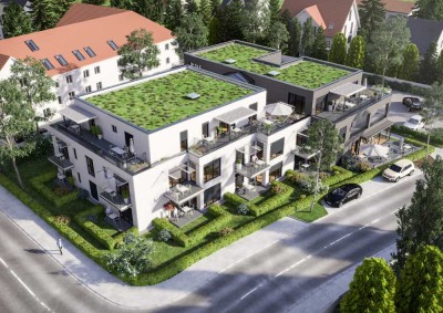 BETREUTES WOHNEN ab 55 Jahren: 
zentral in Schwabmünchen 
2-Zimmerwohnung mit kleinem Garten