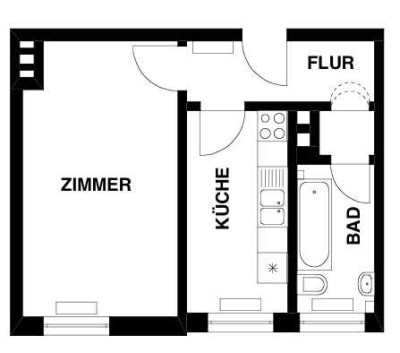 helle 1-Zimmer-Wohnung in München Maxvorstadt