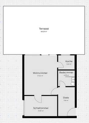 Erstbezug! Helle 2-Zi. Whg. mit EBK und großer Dachterrasse mit Blick ins Grüne - Weßling