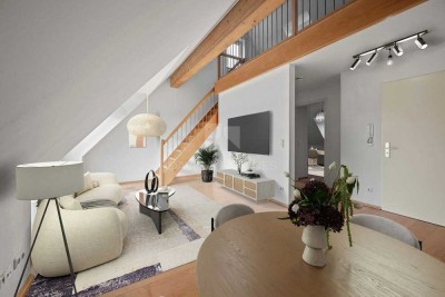 Tolle Galeriewohnung mit Dachterrasse und zweitem Balkon in Dachau!