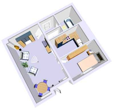 Die gefällt mir: ansprechende 1,5-Zimmer-Single-Wohnung direkt an der FH