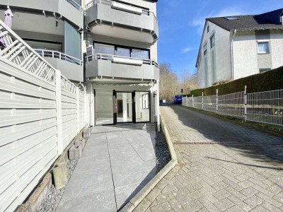 Top Angebot! Barrierearm, lichtdurchflutete Terrassenwohnung, zentrale Lage, modernisiert + Garage!