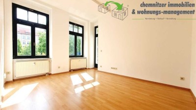 Ideal geschnittene 2-Raum-Wohnung mit Balkon auf dem Chemnitzer Kaßberg