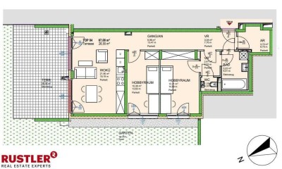 Provisionsfrei! | Ihr neues Zuhause - Sonnige 3 Zimmerwohnung mit großem Garten!