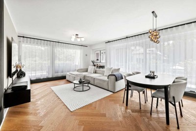 SONNIG & MÖBLIERT – Helle 3-Zimmer-Wohnung in Münchens Bestlage