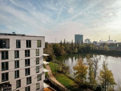 Eine Oase in der Stadt: Moderne 4-Zimmer-Wohnung mit 2 Bädern + Südbalkon am See