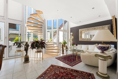 Aussicht genießen, Ruhe finden - Stilvolle Garten Maisonette Wohnung