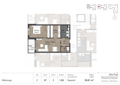 Willkommen im Wohnquartier "Alte Post"  - Neubau von 107 Wohneinheiten