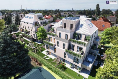 WINTERAKTION! TOP-Neubauprojekt! 3 Zimmer auf 54m² + Riesiger Balkon! Leben an naturnahen Gewässern! Ruhige Seitengasse + Luftwärmepumpe und Solaranlage + Hochwertige Ausstattung + Garage!