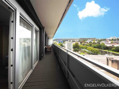 Möblierte Drei-Zimmer-Wohnung mit Weitblick!