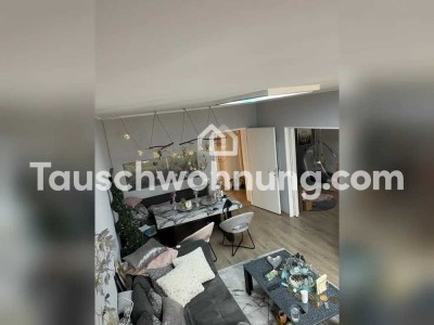 Tauschwohnung: Helle 3 Zimmer Wohnung mit Skyline Blick und Loggia