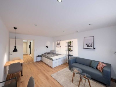 Exklusiv sanierte 1-Zimmer-Wohnung mit Balkon in Top-Lage Eilbek (möbliert)
