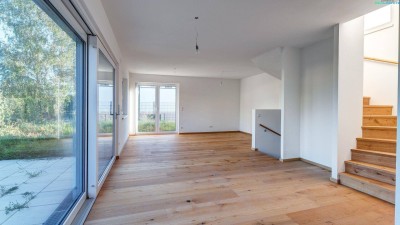 Moderne Doppelhaushälfte in Hagenbrunn – 4 Zimmer, Garten, Dachterrasse &amp; Keller