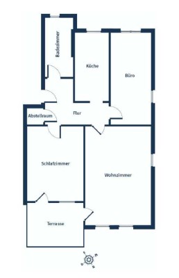 Helle 3-Zimmer-Wohnung mit Terrasse, Garten und Stellplatz in Erkner