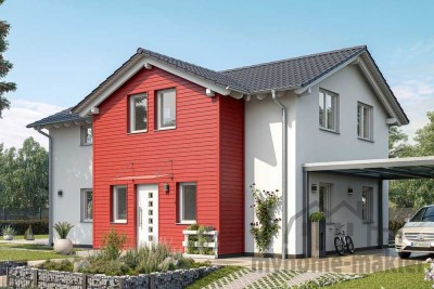 Modernes, energieeffizientes Neubau-Fertighaus mit Grundstück in Langensendelbach