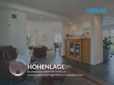 HÖHENLAGE - Besonderes Anwesen mit viel Privatsphäre in gehobener Lage mit Extra-Gebäude in Flein