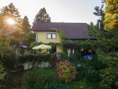 Großes Traum-Grundstück mit Alpenblick und Altbestand (Architektenhaus für Liebhaber)