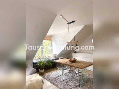 Tauschwohnung: Schöne Dachgeschosswohnung mit Tiefgaragenstellplatz