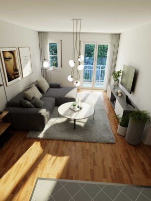 Helle 2-Raum-Wohnung mit Süd-Südwest-Balkon zum Garten – ruhig wohnen in Striesen, provisionsfrei