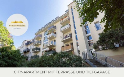 ** City-Apartment | Ruhige Lage | Große Terrasse | Tiefgarage **