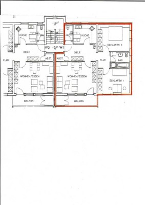 Freundliche 3-Zimmer-Wohnung mit Balkon in Welden