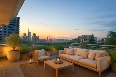 Top!! Terrassenwohnung mit Skylinepanorama – 164 m² Licht & Luxus
