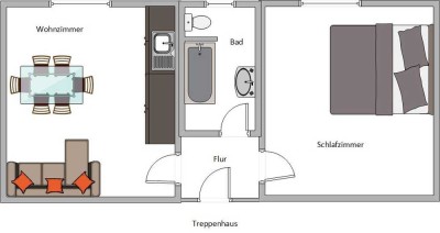 2-Raum-Wohnung in Regensburg