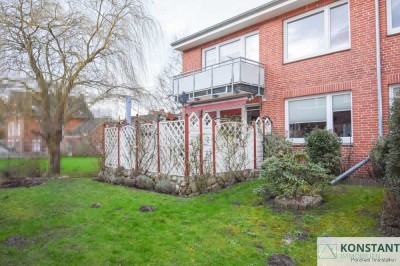 Charmante Erdgeschosswohnung mit Terrasse und Garage nahe der Elbe