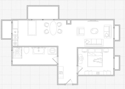 Erstbezug mit Einbauküche: Exklusive 1,5-Raum-Wohnung mit geh. Innenausstattung
