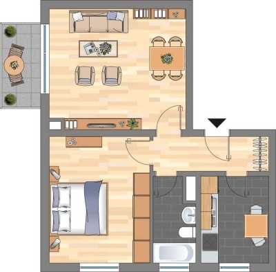 Demnächst frei! 2-Zimmer-Wohnung in Dortmund