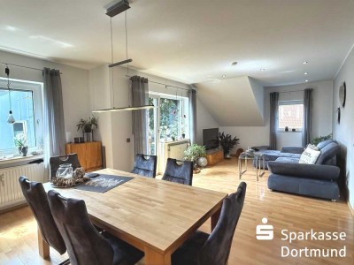 Großzügige Dachgeschosswohnung mit Garage und Südwest-Loggia in zentraler Lage