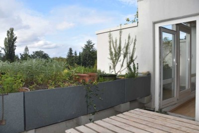 Helle Wohnung mit zwei Terrassen und schönem Blick ins Grüne im Komponistenviertel in Darmstadt