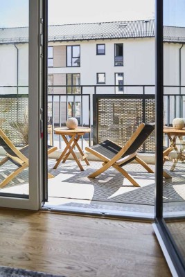 Stilvoll wohnen: 3-Zi-Neubau mit Balkon, Aufzug & TG | offene Besichtigung Mi 16 -18h & Sa 15-17 Uhr