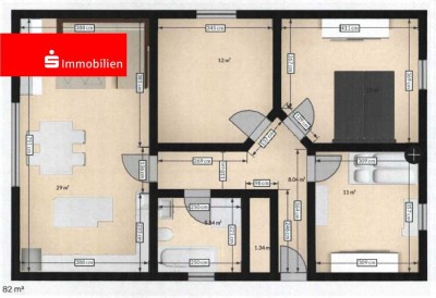 Freundliche 4-Zimmer-Wohnung mit Einbauküche und eigenem kleinen Garten
