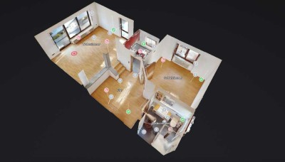 Eigentumswohnung mit Balkon und Garage, zentrale Lage, Leerstand