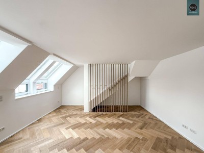 Elevate 1090 – Erstbezug: Dachgeschoss - Maisonette Wohnung (klimatisiert) mit Balkon und Terrasse nahe U6 Alser Straße, AKH!