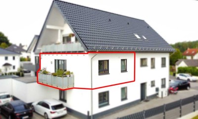 � Helle Eleganz: 2-Zimmer-Wohnung in Siegburg. Bj. 2019, Balkon, Wärmepumpe & niedrigen Nebenkosten