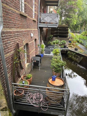 Charmantes Appartement mit Terrasse in Siegburg in historischer alten Stadtmühle