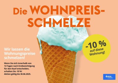 -10% Wohnpreisschmelze/ 3 Zimmerwohnung
